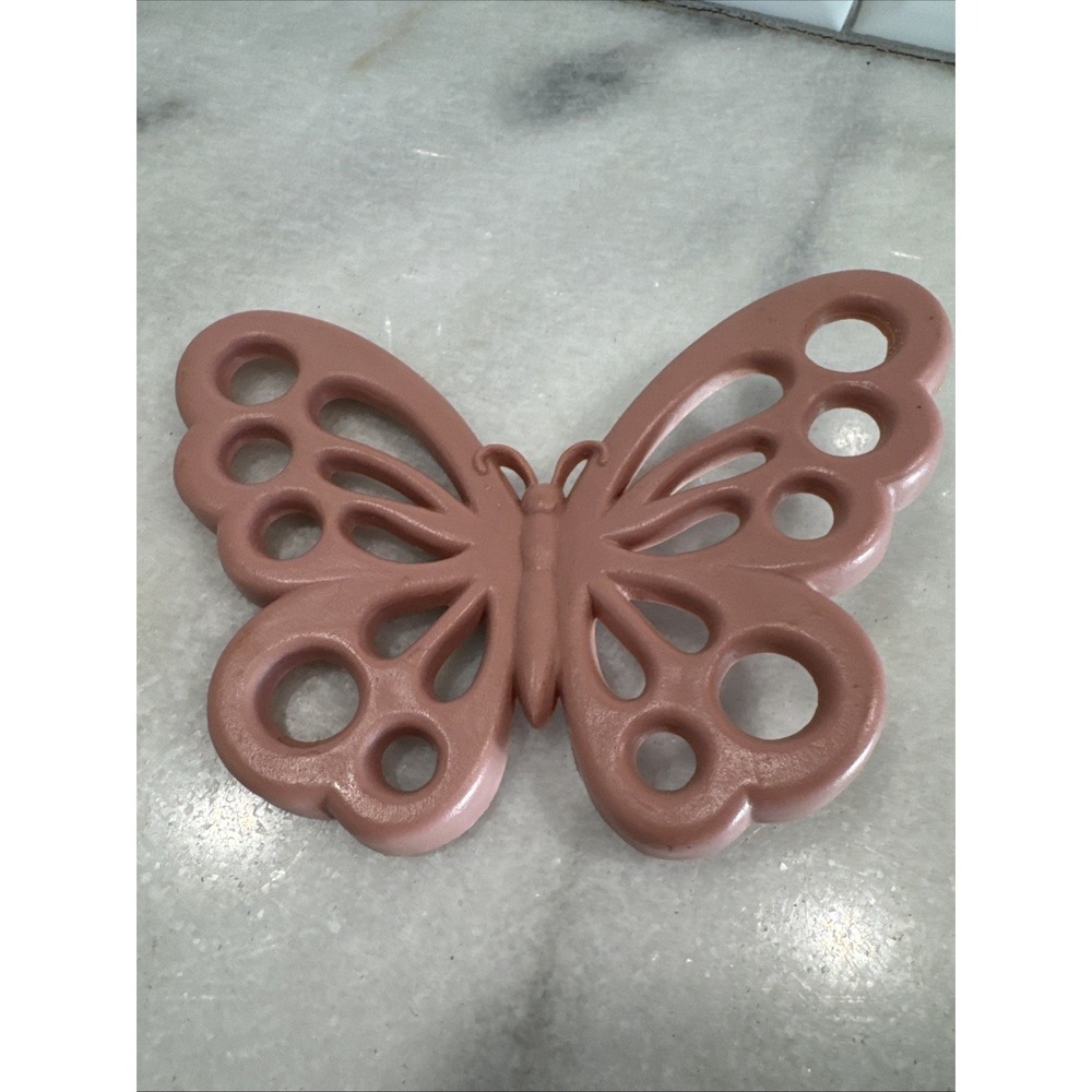 Burwood Products 1977 Vintage 3D Butterfly Wall Hanging Decor Pink‎